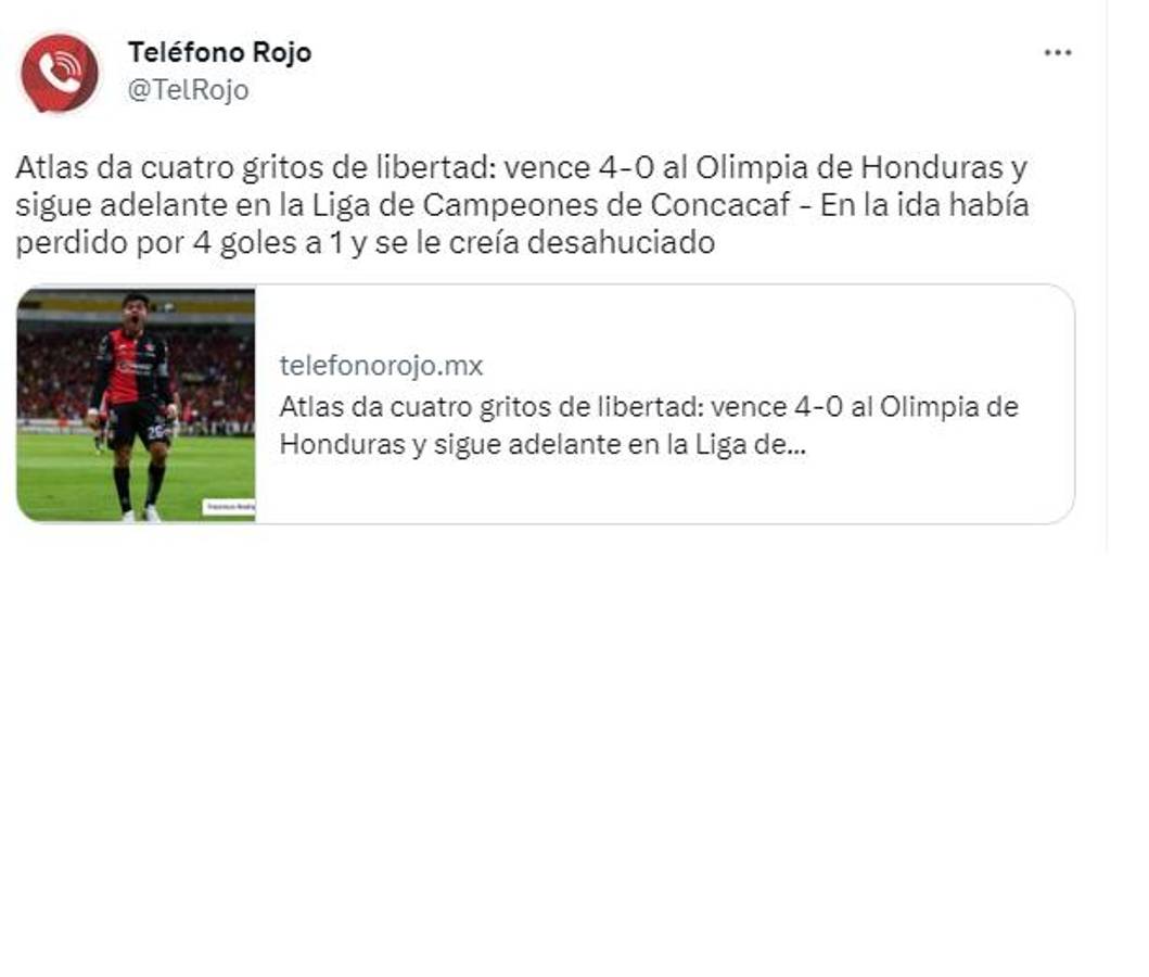 “Le sacan la llave a Olimpia” y “tuvieron que sufrir”: Así reaccionan en México el día después de la remontada de Atlas