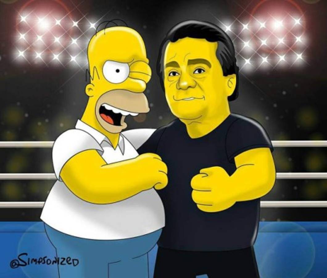 Así se verían Los Simpson en Costa Rica y Panamá. ¡Atención con Navas y Román!
