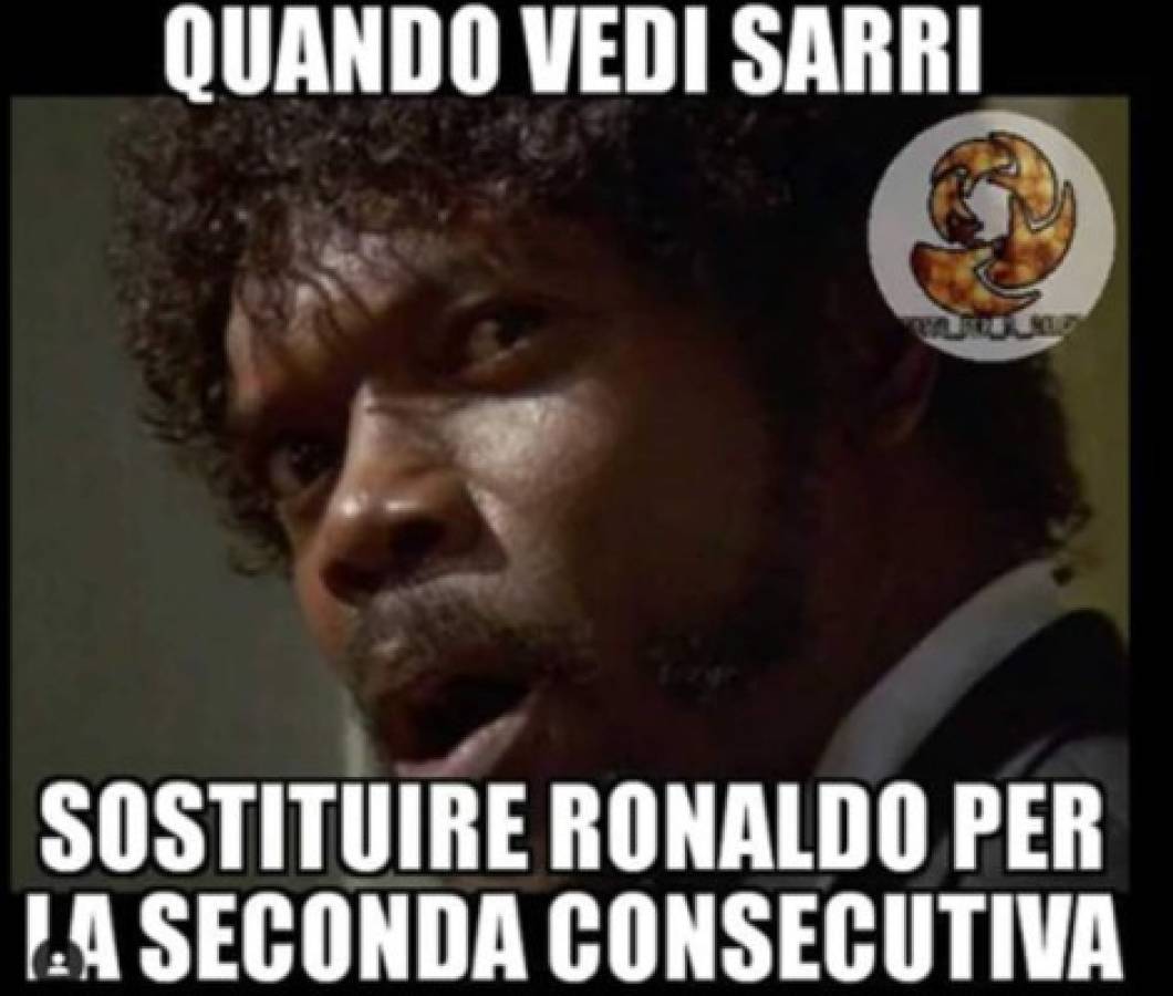 Las redes sociales se inundan de memes por la polémica de Cristiano Ronaldo y Sarri en la Juventus