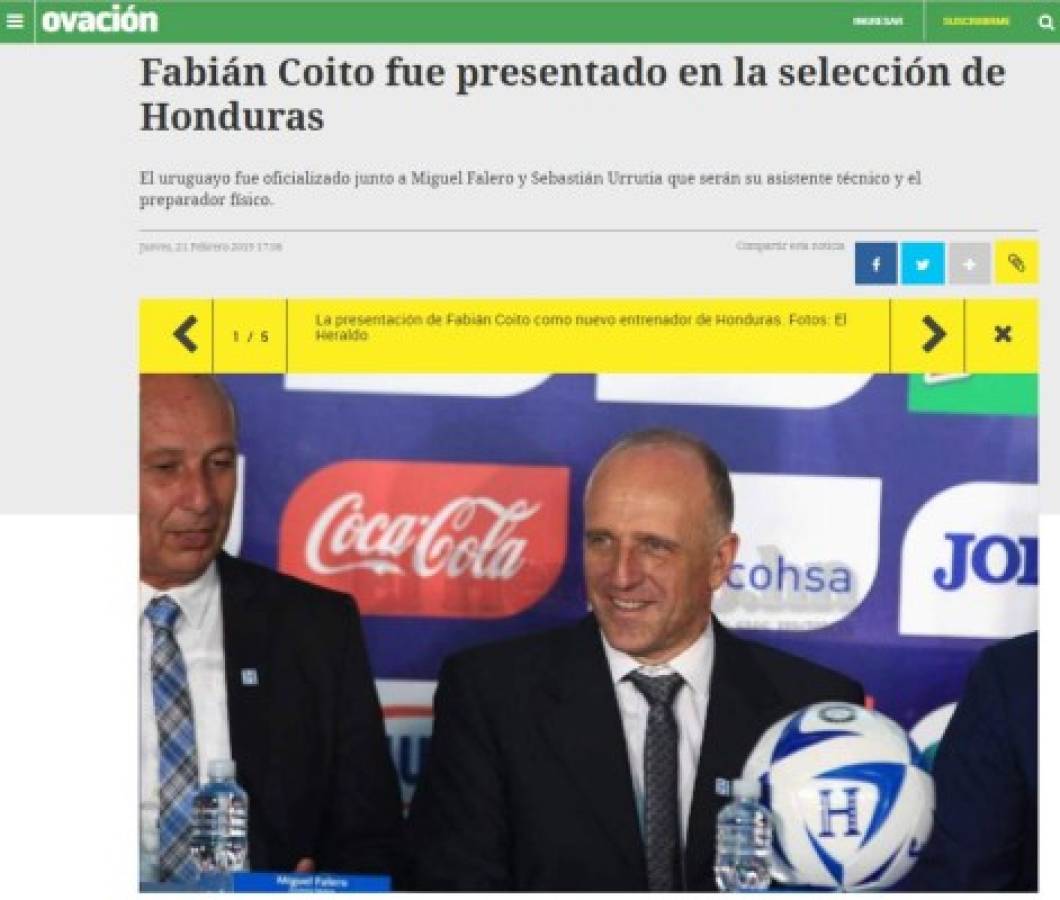 ¡Nueva era! Así reacciona la prensa tras la llegada de Fabián Coito a la 'H'