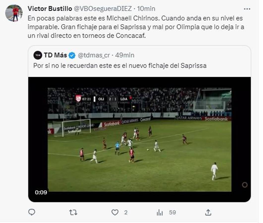 La prensa reacciona al fichaje de Michaell Chirinos por el Saprissa ¿Qué dicen en Costa Rica? Alucinan con uno de sus golazos