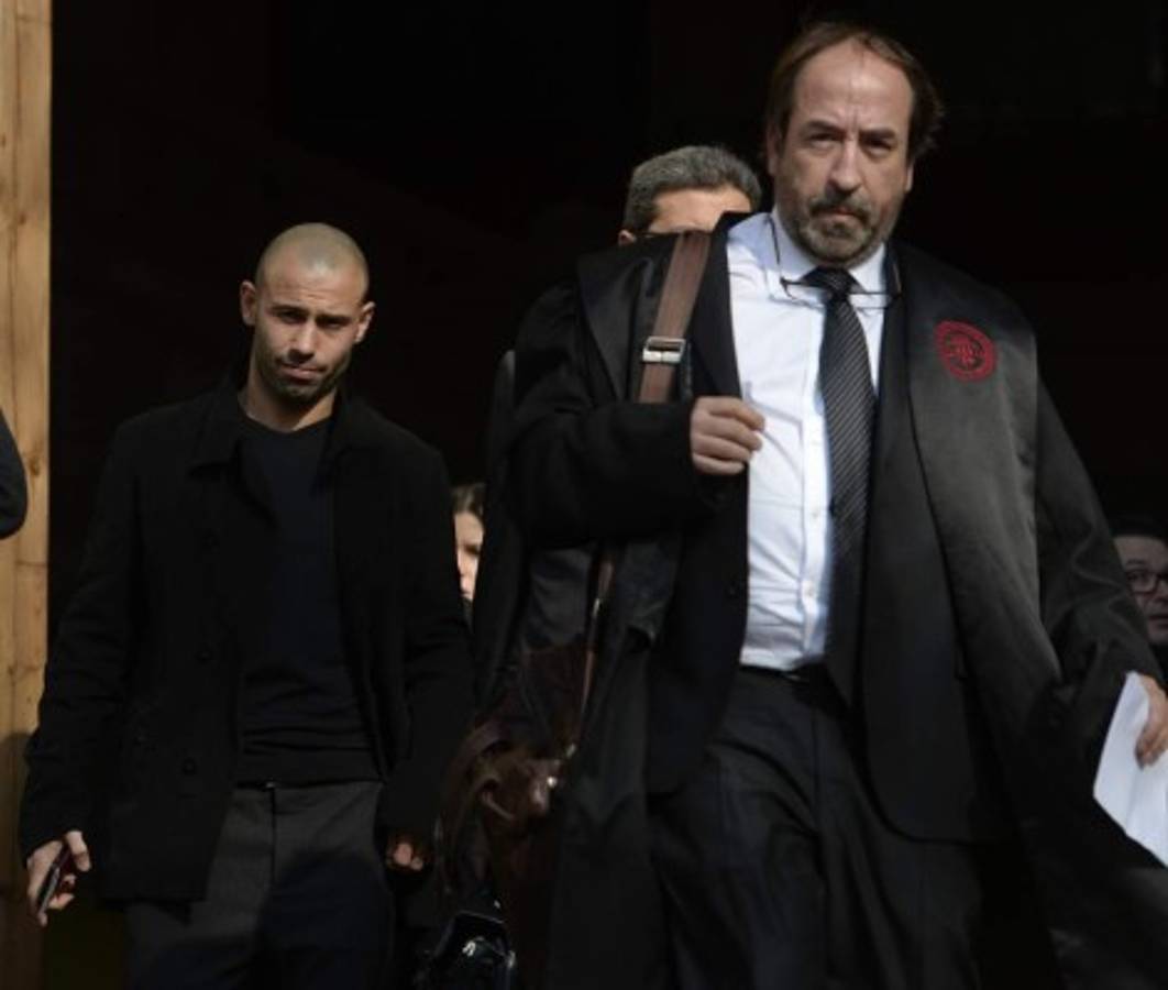 Momentos en que Mascherano se enfrentó a la justicia en Barcelona