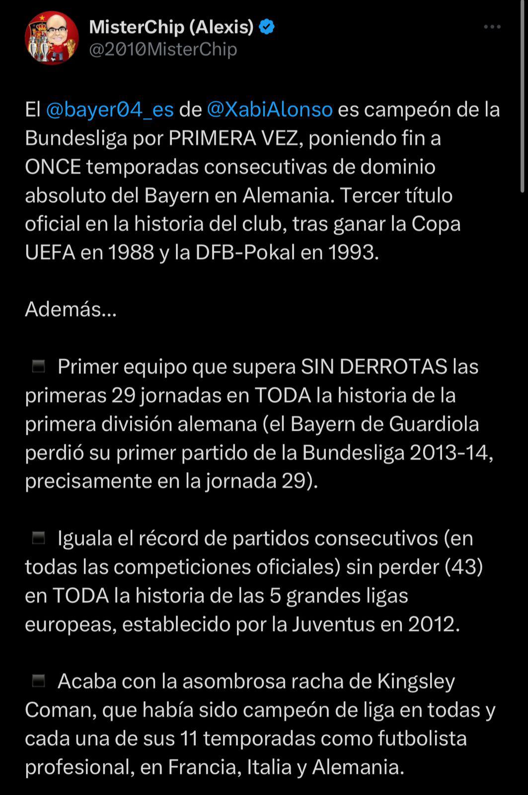 El irónico mensaje del Bayern Múnich y la felicitación de un ex Real Madrid: la prensa reacciona tras el título del Leverkusen
