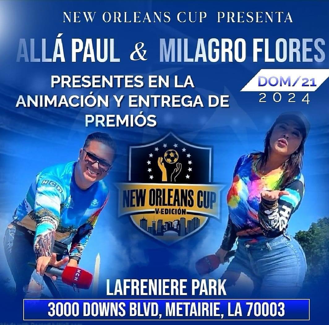 David Suazo, invitado de lujo de la New Orleans Cup y así comparte con los hondureños previo al sorteo del evento