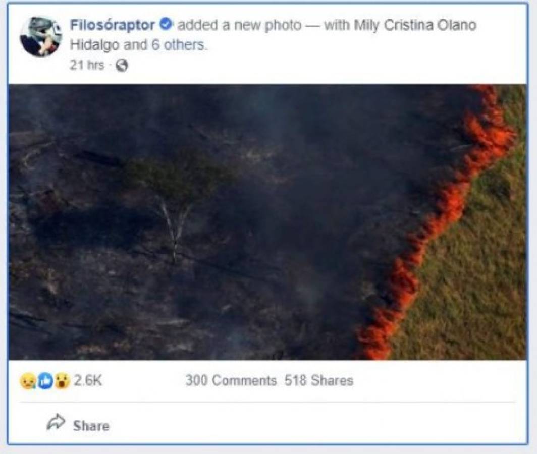 Las fotografías engañosas sobre los incendios que arrasan la Amazonia de Brasil