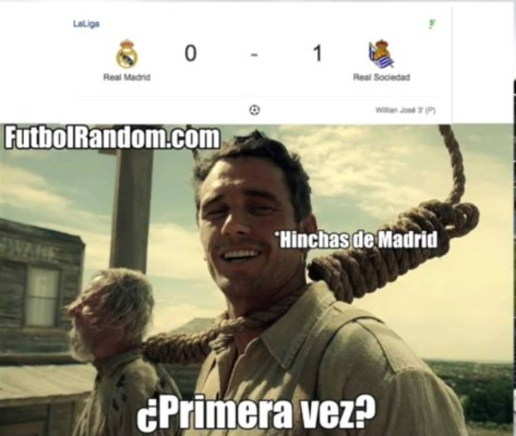 Burlas: 'Trituran' con memes al Real Madrid por su derrota ante la Real Sociedad