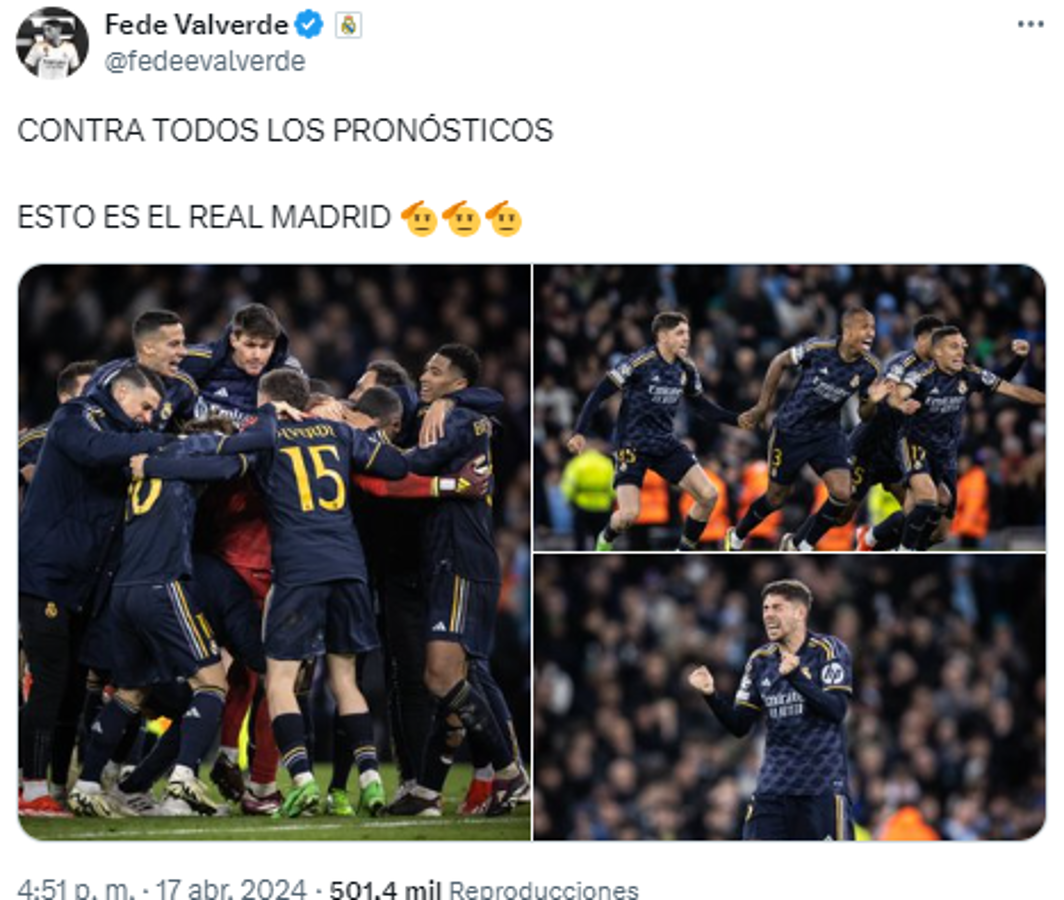 ”No tiene sentido”: lo que dicen los jugadores y medios del triunfo del Real Madrid sobre el City en Champions