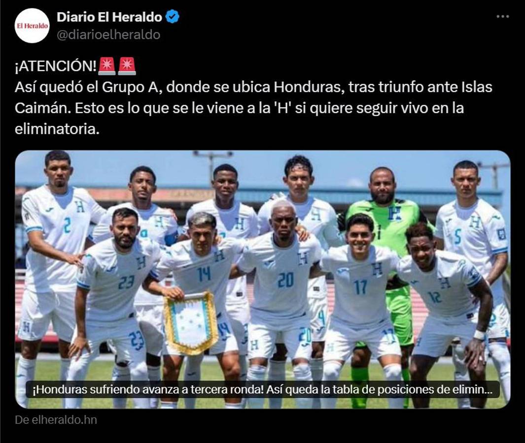 MisterChip, prensa nacional y extranjera cuestionan a Honduras tras vencer a Islas Caimán: el Mundial está lejos