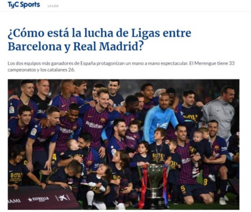 La prensa internacional se rinde a Messi y el Barcelona tras su dominio en España  
