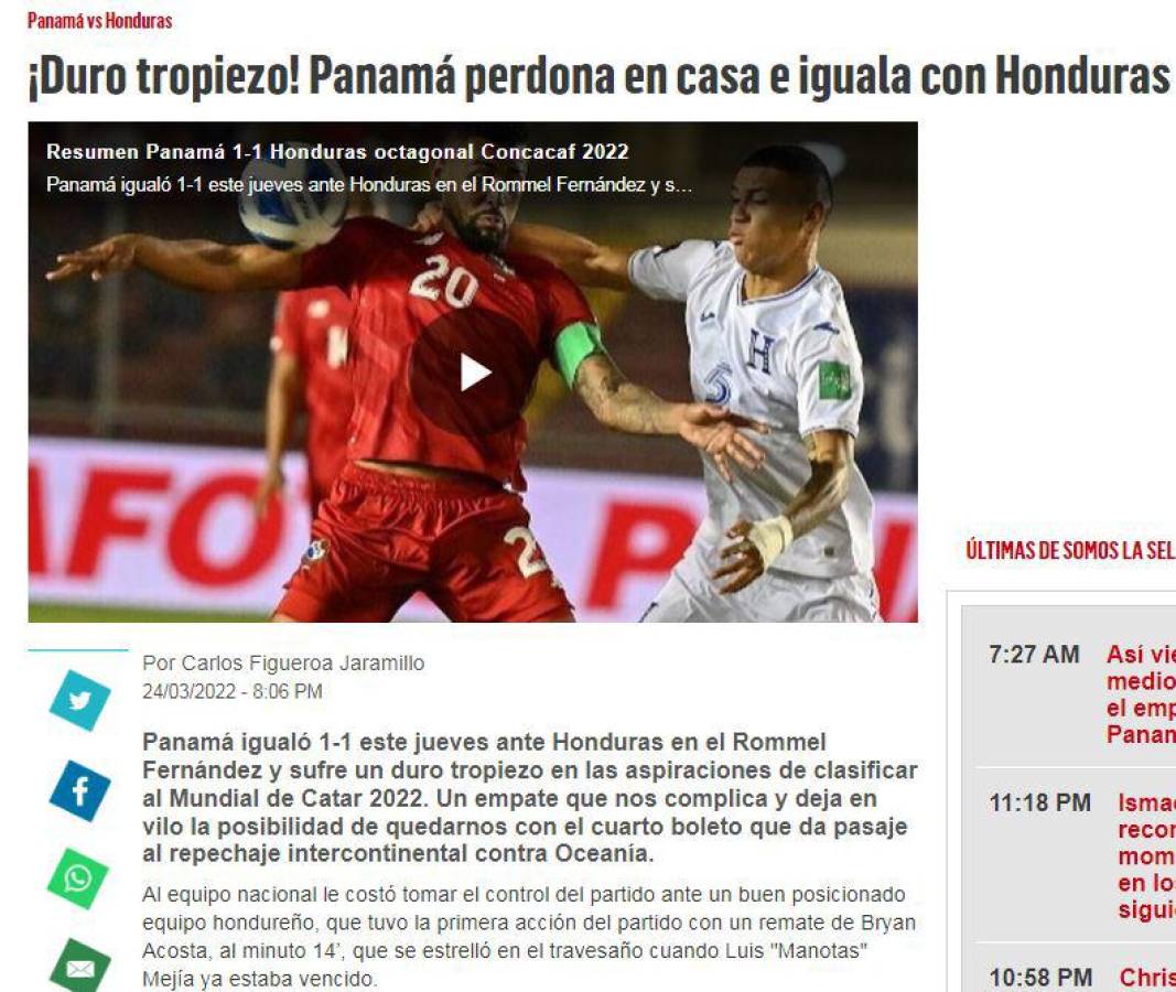 “Por bocones”: periodistas hondureños se vengan contra Panamá, Costa Rica agradece a la H e inconformidad en México