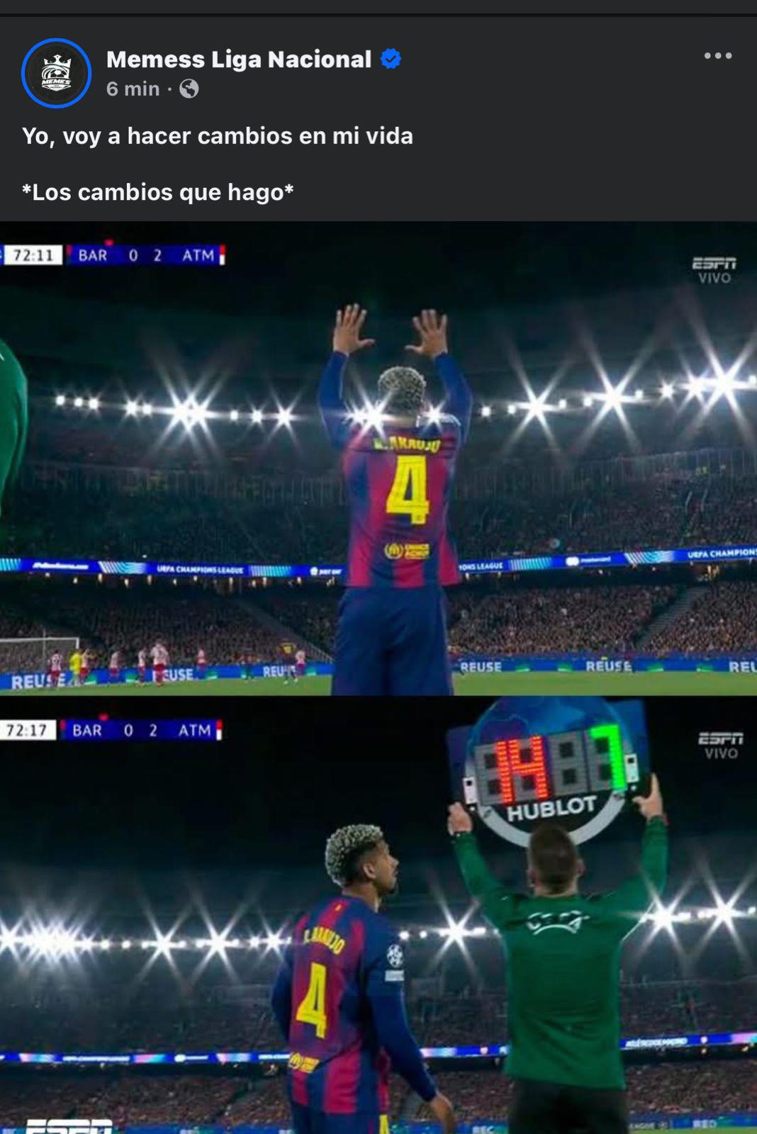 Los del Real Madrid se burlan y Yamal sufre: los mejores memes de la derrota del Barcelona ante Atlético en Champions