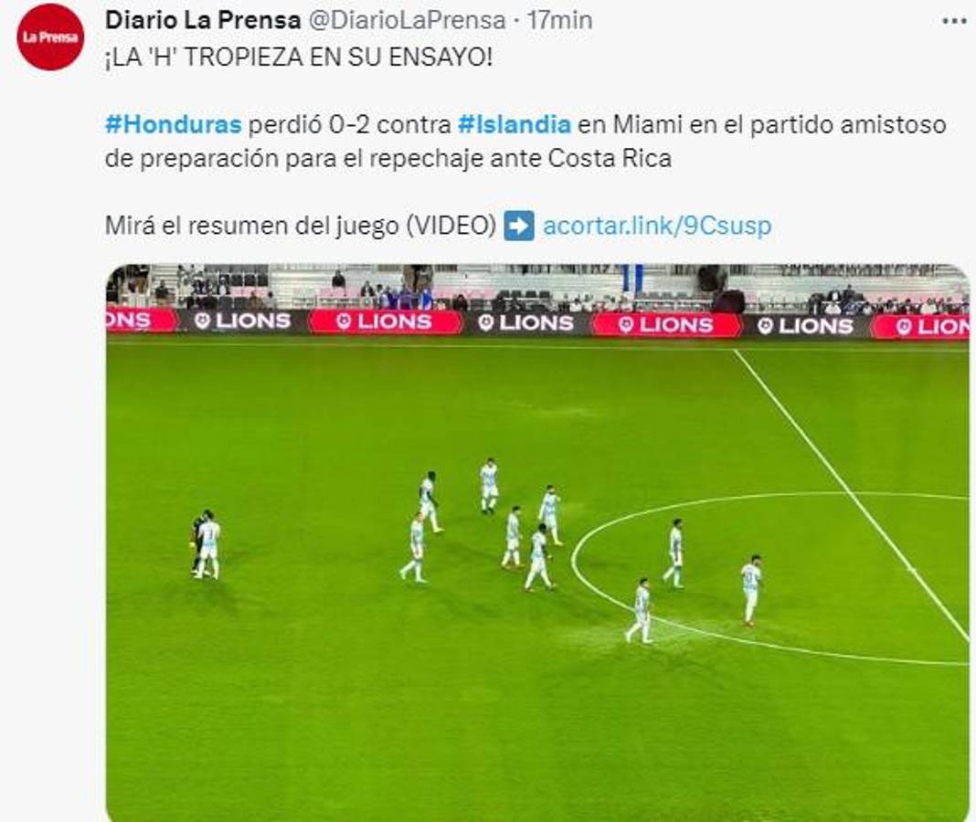 Lo que dicen los periodistas hondureños tras la derrota de la Selección Nacional ante Islandia: “¿Es en serio Buba?”