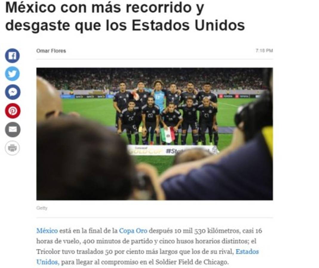 Lo que dice la prensa mexicana previo a la final de la Copa Oro: 'De goles en abundancia a sequía'  