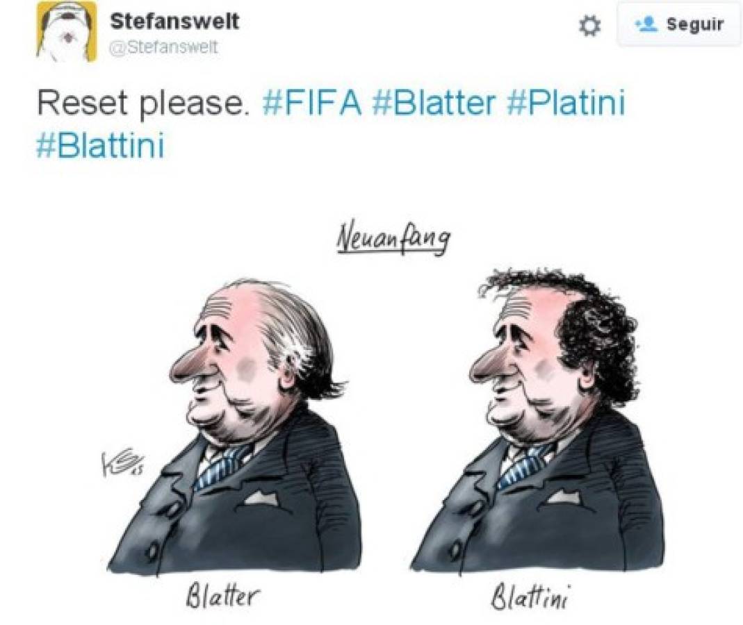 Los memes no perdonaron a Blatter y Platini