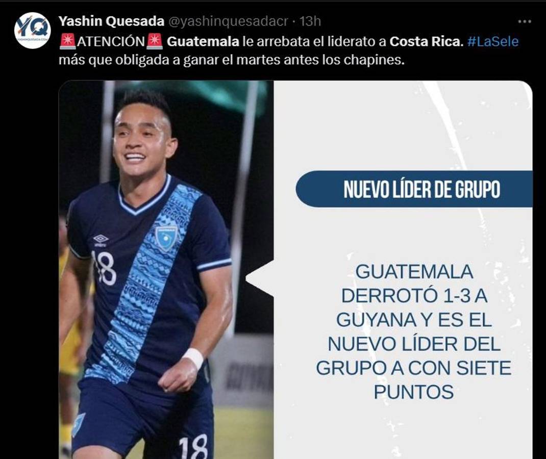 Prensa de Costa Rica y Guatemala encienden el partido por el boleto a cuartos de final de Nations League: “están obligados a ganar”