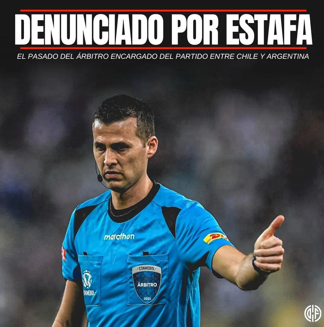 Investigado por estafa y su otra polémica en Copa América: el árbitro designado para el Argentina de Messi vs Ecuador