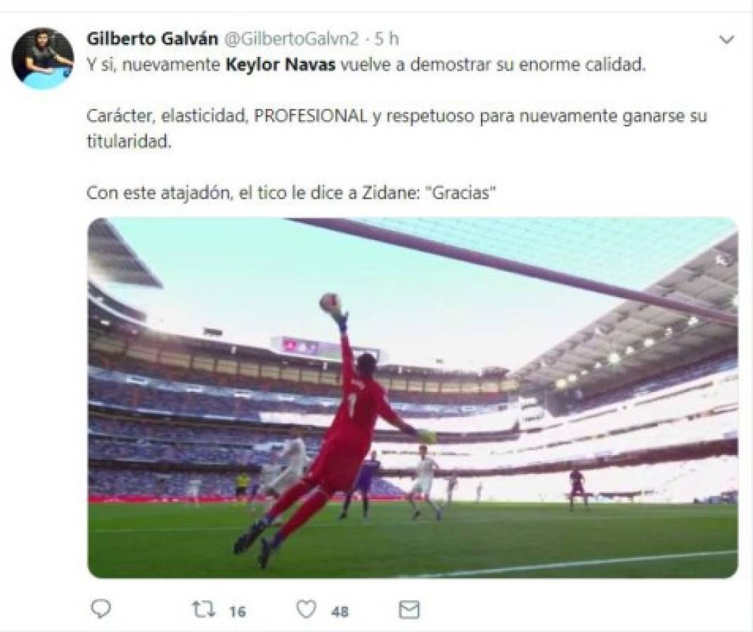 ¡Alabado y exaltado! En las redes sociales se rinden ante Keylor Navas