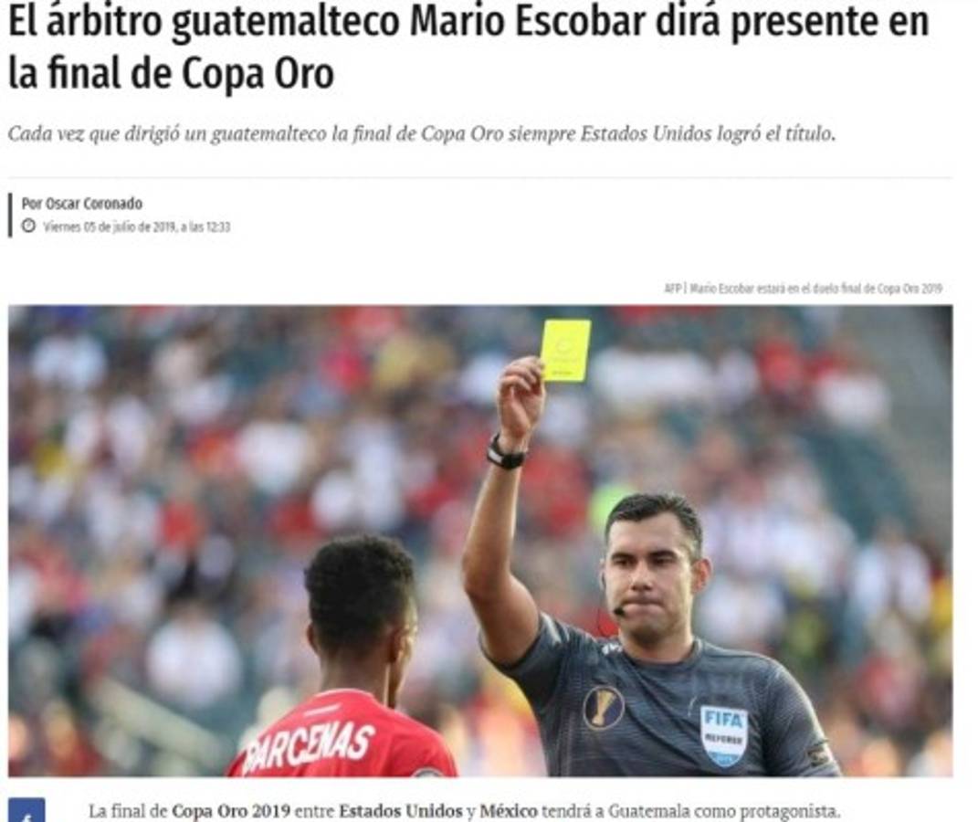 Lo que dice la prensa mexicana previo a la final de la Copa Oro: 'De goles en abundancia a sequía'  