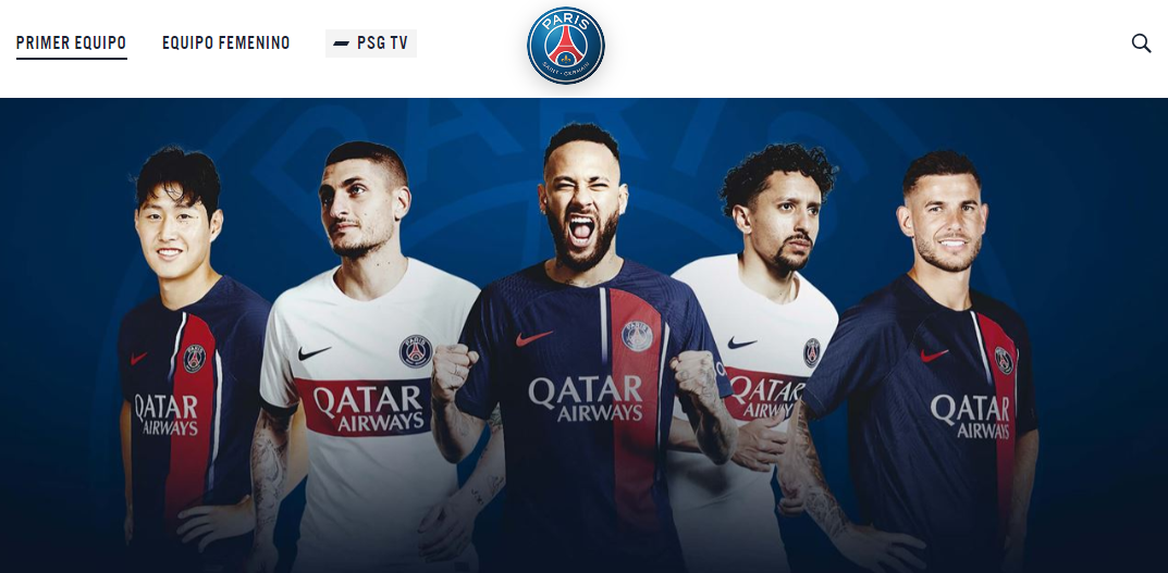 En la web oficial del PSG no hay rastros de Mbappé; el delantero está desaparecido.