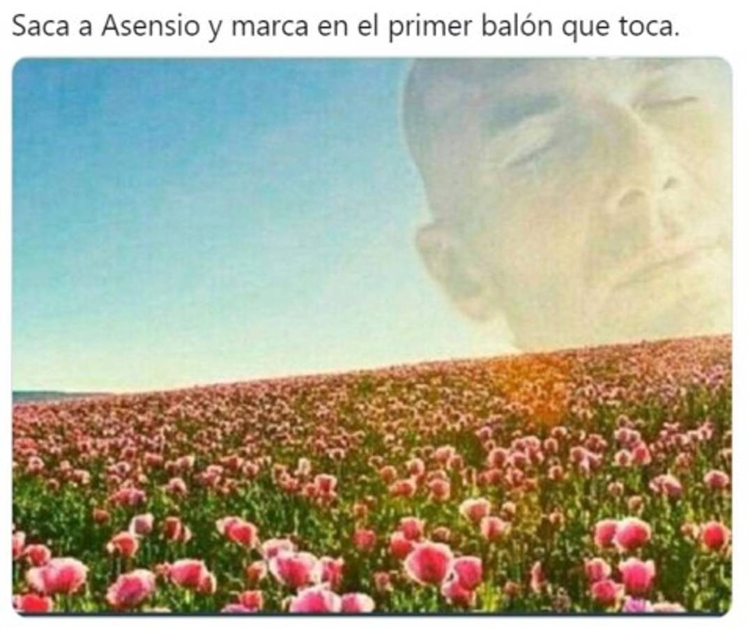 Asensio, el VAR y los divertidos memes de la goleada del Real Madrid ante el Valencia