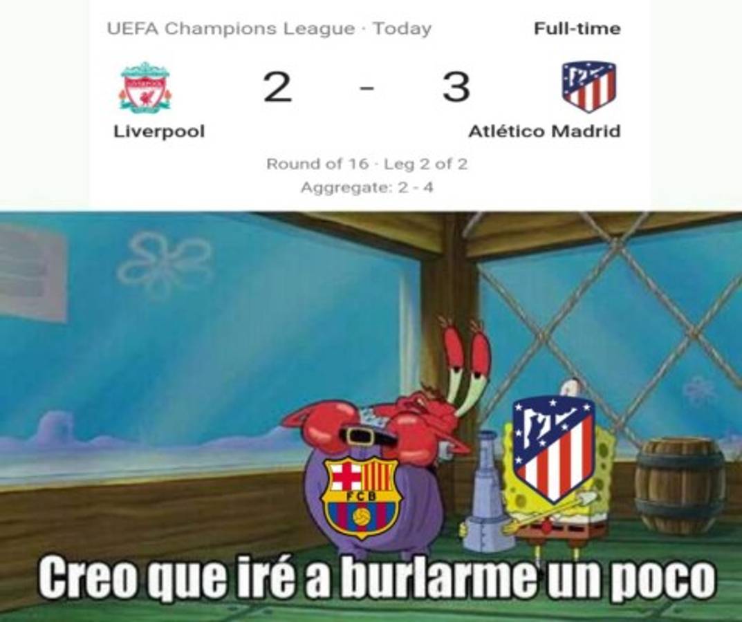 Los memes humillan al Liverpool tras ser eliminado de la Champions por el Atlético