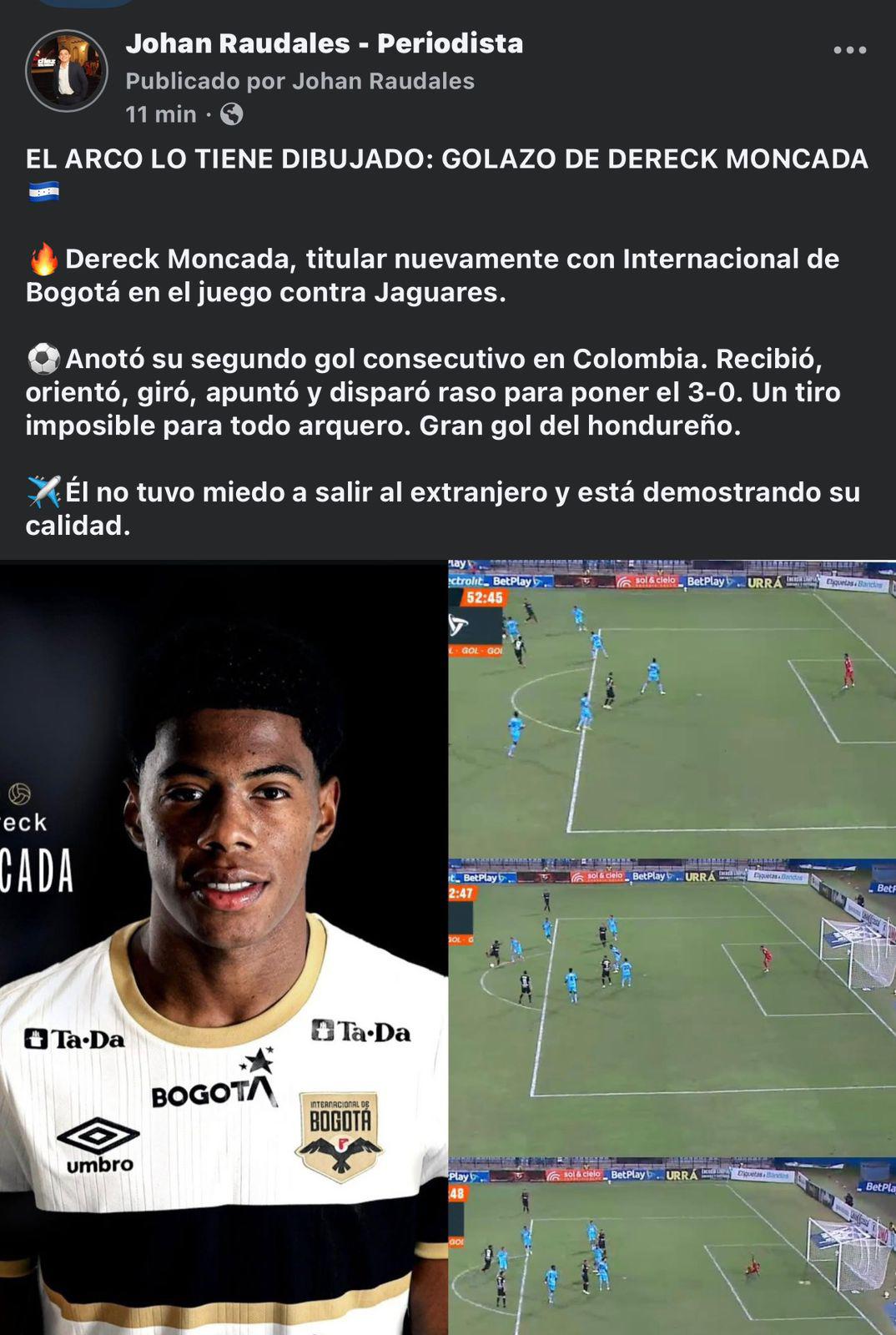 Tiene todo para dominar en Colombia Clase de fichaje: la prensa reacciona al segundo gol de Dereck Moncada