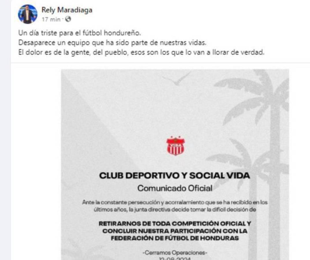Conmoción por desaparición del CDS Vida: la prensa deportiva de Honduras señala al culpable y lo que pasará