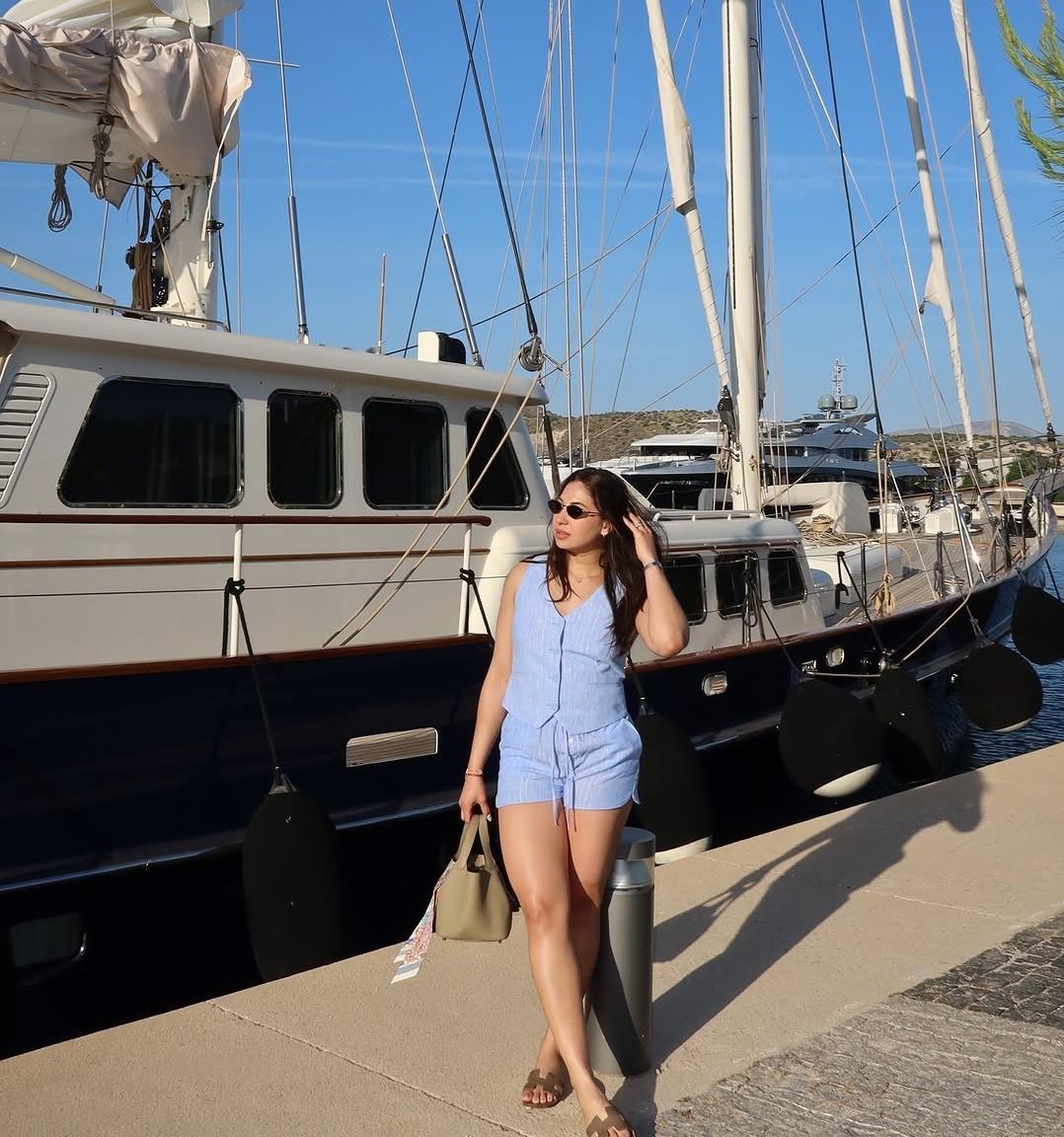 La bella esposa de Luis Palma enciende las redes en sus vacaciones en Grecia