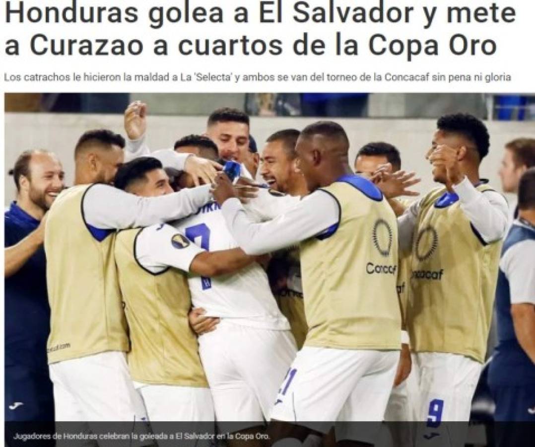 ¡Paliza! La prensa internacional y sus titulares tras la goleada de Honduras a El Salvador  