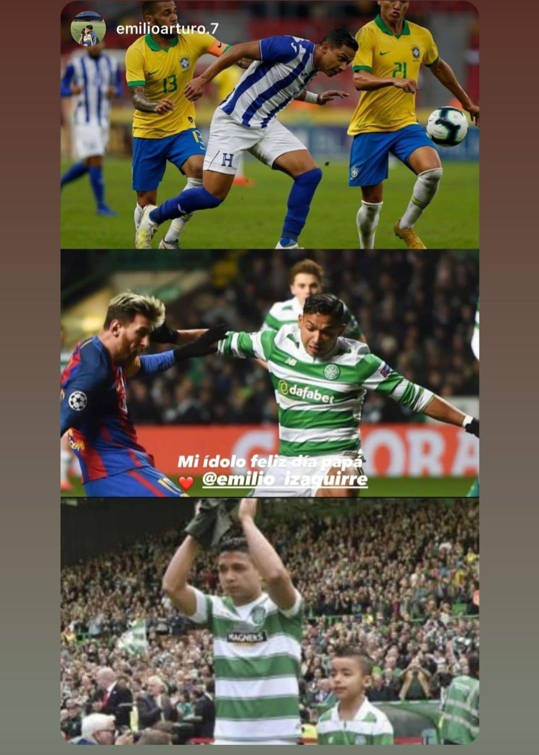 ¡Rodeados de cariño! Las dedicatorias que recibieron los futbolistas y ex figuras hondureñas en el día del padre