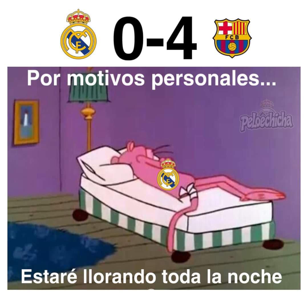 Los otros crueles memes que dejó la paliza del Barcelona al Real Madrid en el clásico; no perdonan a Ancelotti