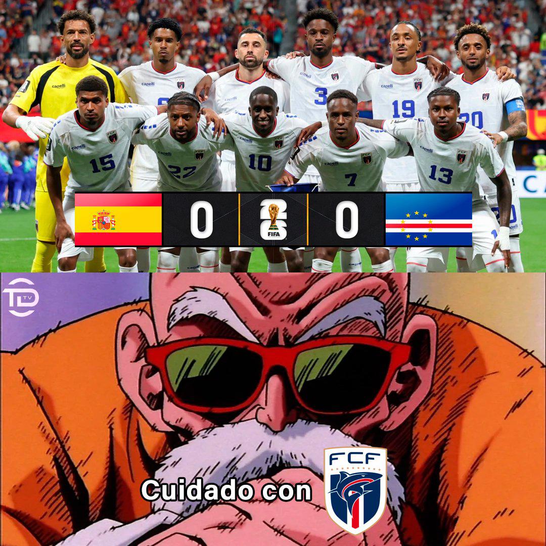 Selección de España se lleva las burlas en redes sociales tras empate ante Cabo Verde