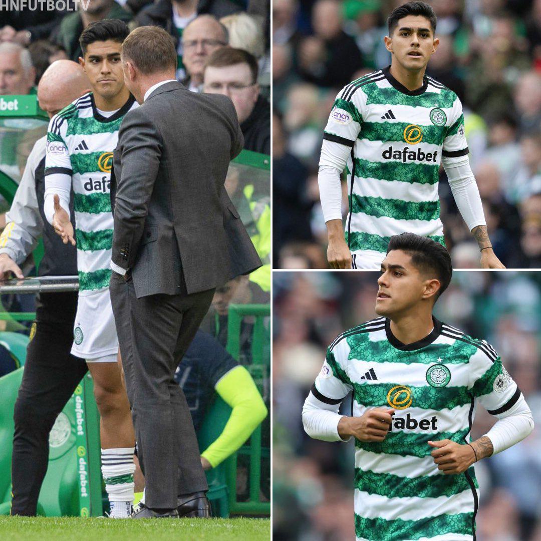Así fue el debut del hondureño Luis Palma con el Celtic en la Liga de Escocia; con el dorsal “7” y el saludo de Brendan Rodgers