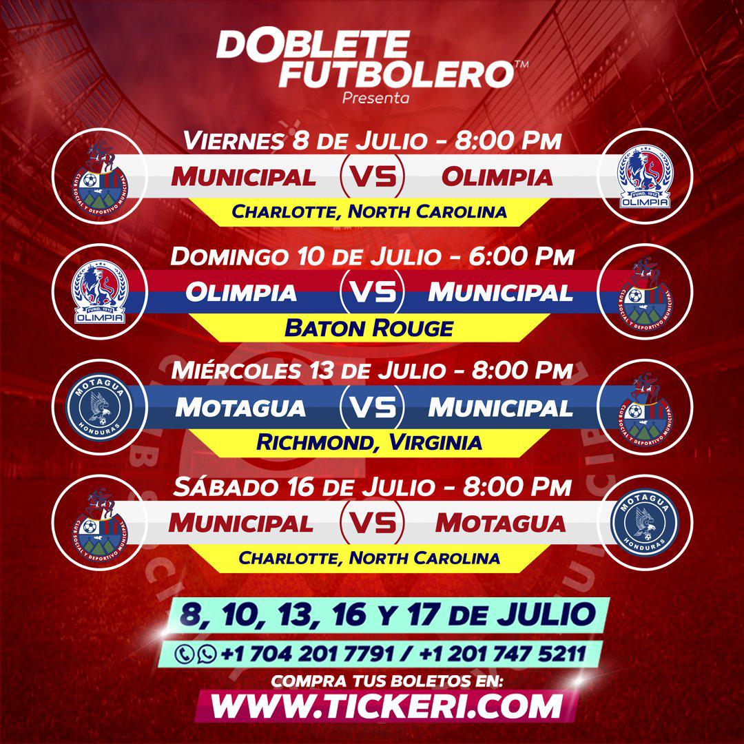 Gira en Estados Unidos: La agenda internacional de partidos de Olimpia y Motagua en el mes de julio