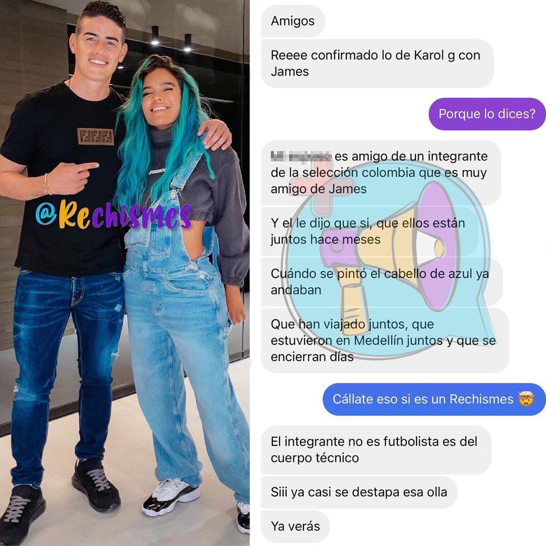 Confirman relación entre James Rodríguez y Karol G ¿Cómo la “Bichota” conquistó al futbolista colombiano?