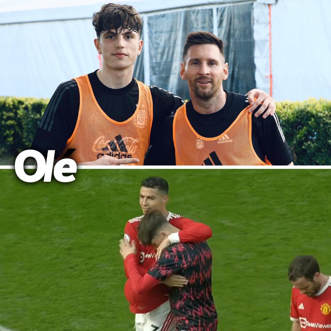 El tremendo regalo de Cristiano Ronaldo a promesa argentina del United tras anotar hattrick: Así respondió el joven jugador