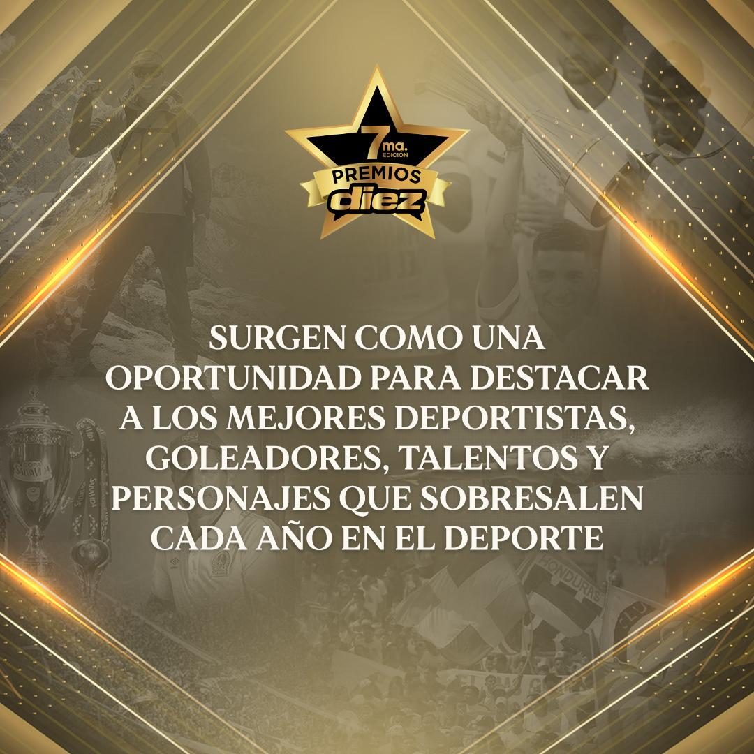 PREMIOS DIEZ. Séptima edición: Ya puedes votar para elegir a los mejores deportistas de Honduras y Centroamérica de 2022