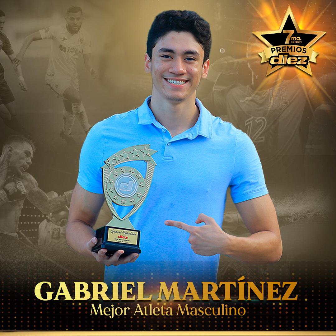 Gabriel Martínez fue galardonado como el mejor atleta hondureño en 2023 por los Premios DIEZ.
