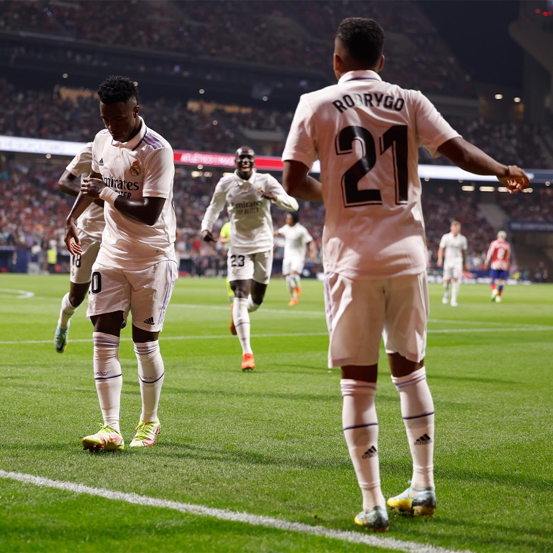 El baile de Vinicius y Rodrygo ante el Atlético, todo lo que le tiraron a los jugadores del Real Madrid y Valverde festejó a lo Haaland