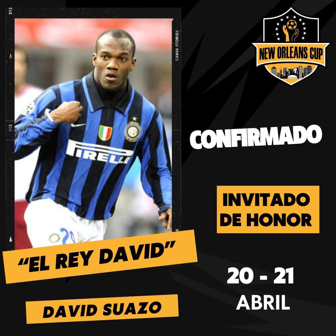 David Suazo estará siendo parte de la V edición de la New Orleans Cup.