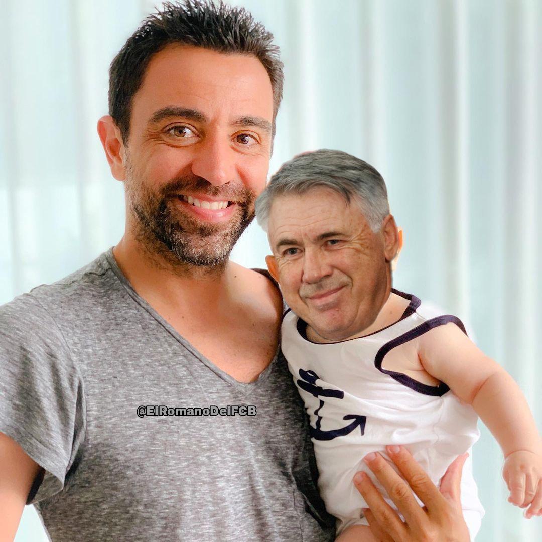 Xavi papá de Ancelotti: los jocosos memes que dejó la goleada de Barcelona sobre Real Madrid en pretemporada