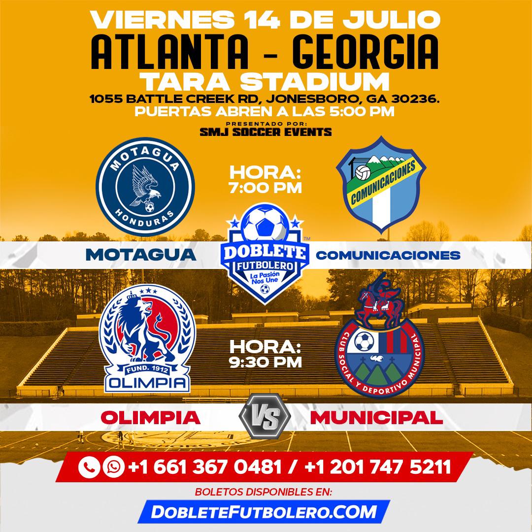 Doblete Futbolero te trae los partidos más atractivos de la pretemporada de Olimpia y Motagua en Estados Unidos.
