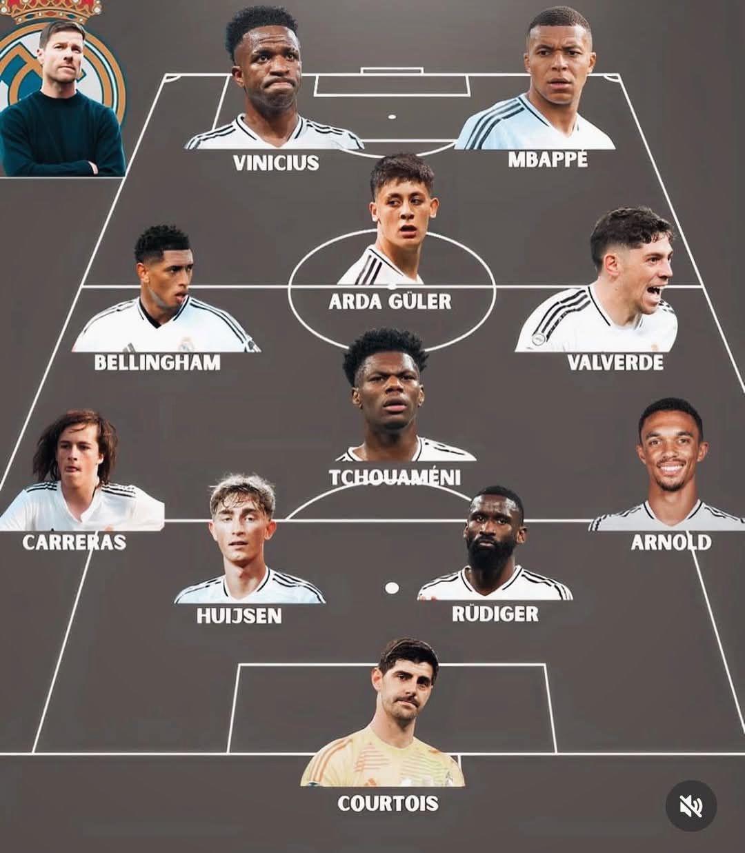 Con una baja confirmada y el sacrificado de Xabi Alonso: así será la alineación de Real Madrid en la temporada 2025-26