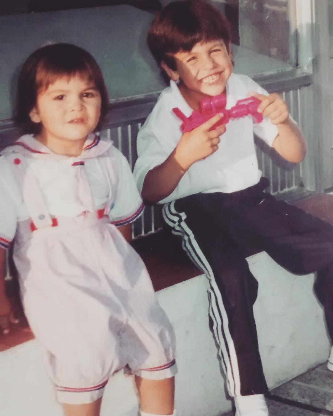 Una foto de Ramiro con su hermano Rodrigo.