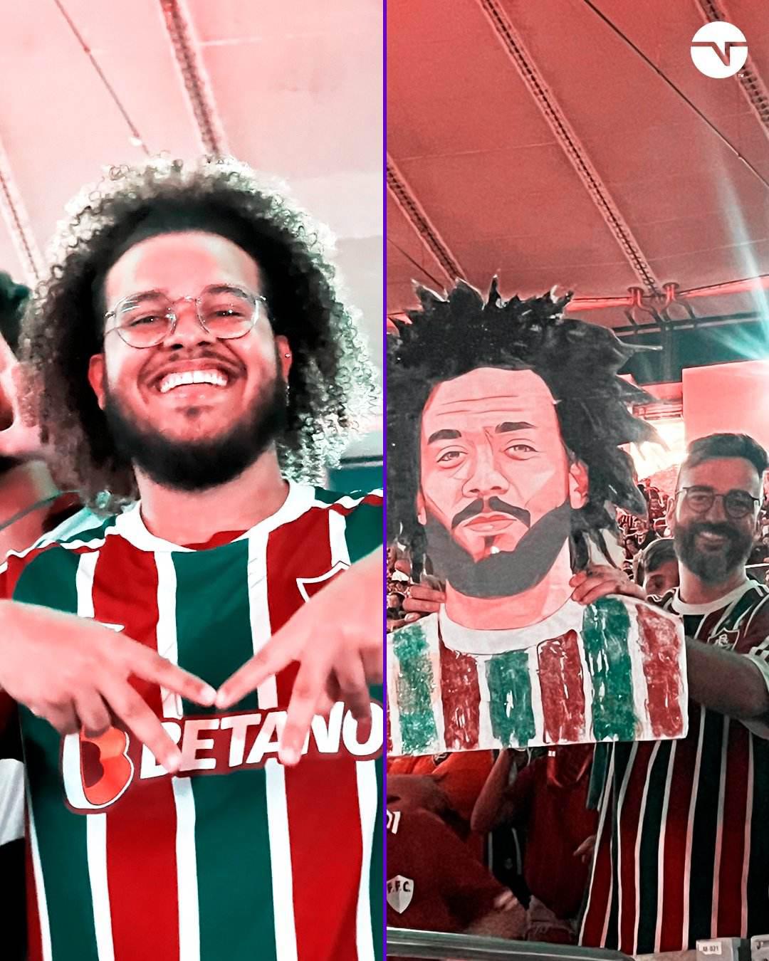 Fue recibido por 35 mil personas y tiene un “gemelo”: La tremenda presentación de Marcelo con Fluminense ¿Y su esposa?