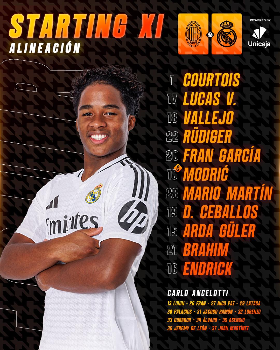 ¡Brutal tridente! La alineación del Real Madrid para el Clásico ante Barcelona en el Soccer Champions Tour