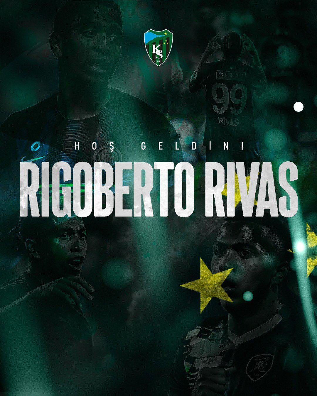 Rigo Rivas fue presentado así por su nuevo club en Turquía.