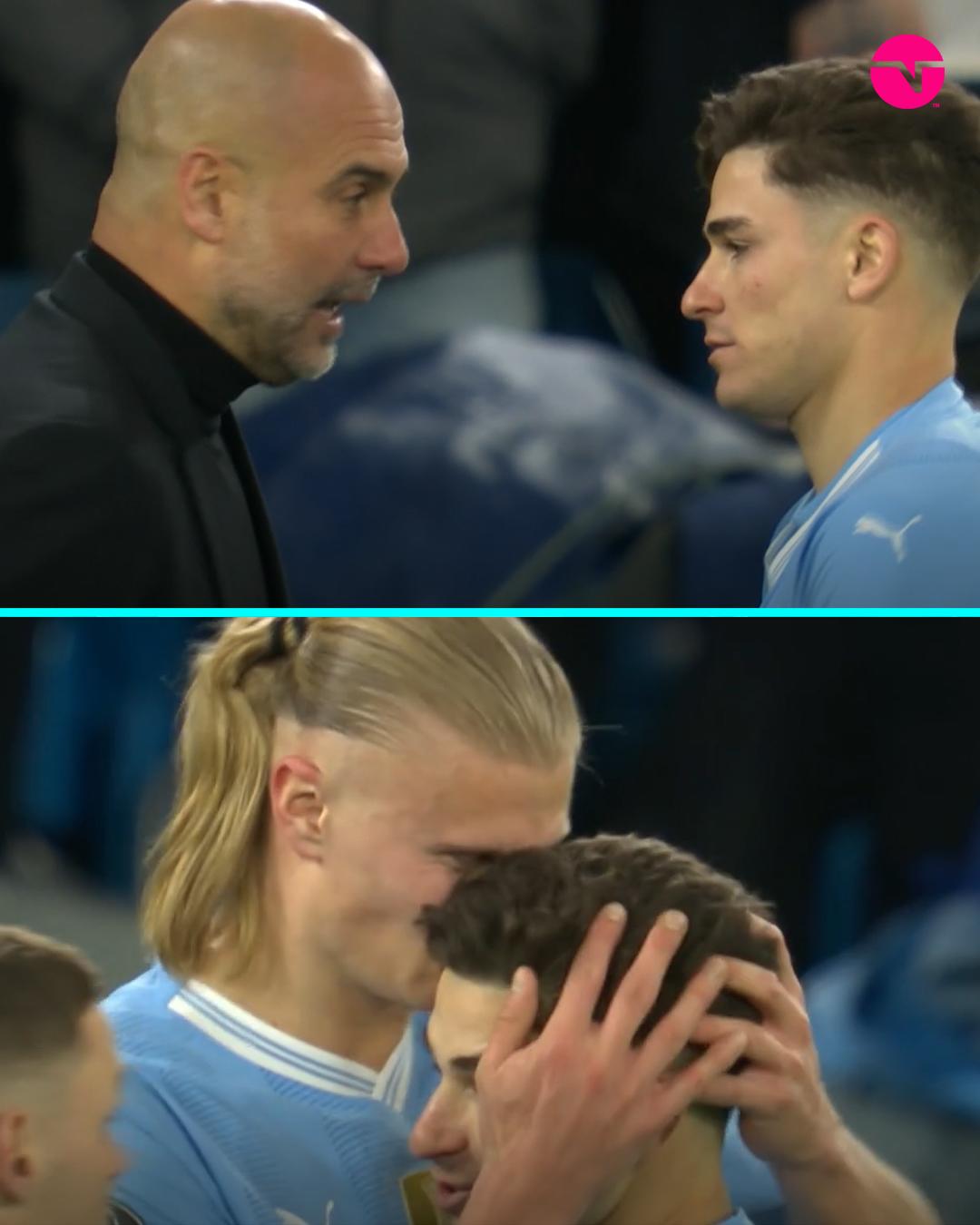 Pep Guardiola hundido tras festejo de Real Madrid; enorme gesto de Belligham con Modric y el beso de Haaland