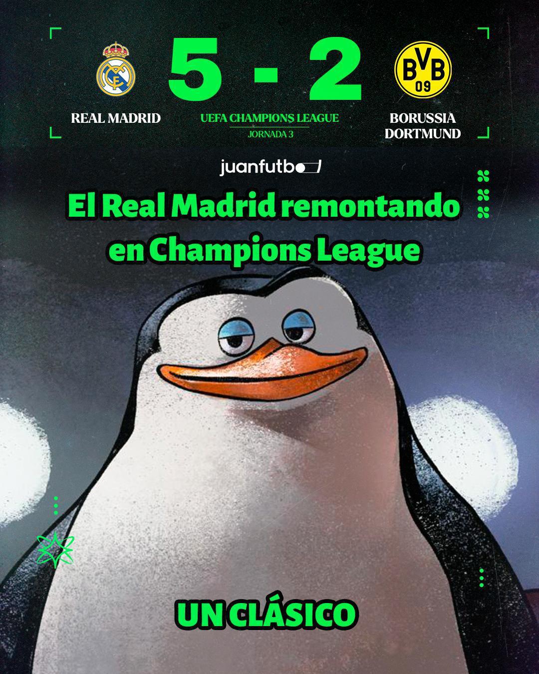 Los divertidos memes que dejó la remontada del Real Madrid en la Champions: ¡eligieron a su Balón de Oro!