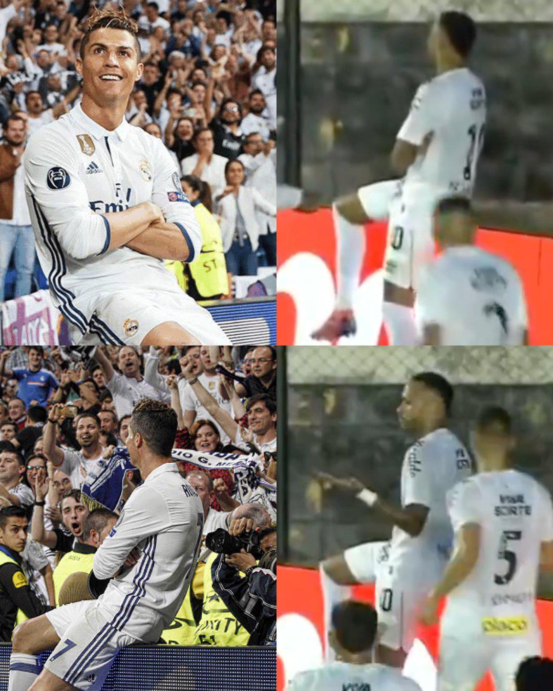 El show de Neymar con el Santos de Brasil: golazo olímpico, asistencias y festejó como Cristiano Ronaldo